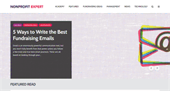 Desktop Screenshot of nonprofitexpert.com